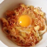 節約料理！小エビと揚げ玉のぶっかけうどん